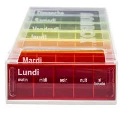 Anabox pilulier hebdomadaire arc-en-ciel