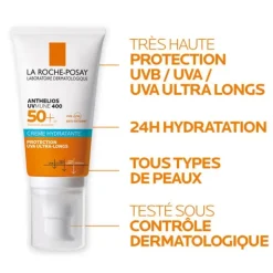Anthelios UVMune 400 crème solaire visage SPF 50+ parfumée