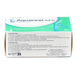 Aquarest gel ophtalmique unidoses