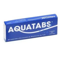 Aquatabs désinfection de l'eau comprimés effervescents