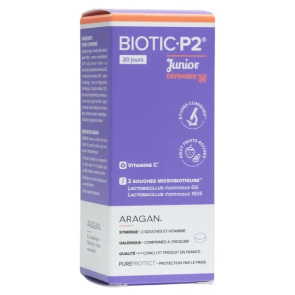 Aragan Biotic P2 Junior Défenses comprimés à croquer