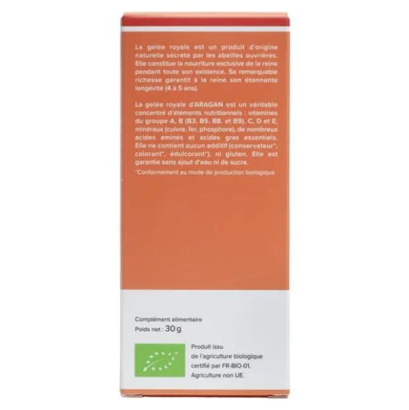 Aragan Gelée royale bio 30 000 mg