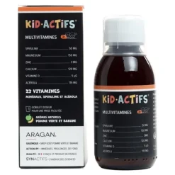 Aragan Kid Actifs Multivitamines 3+ sirop