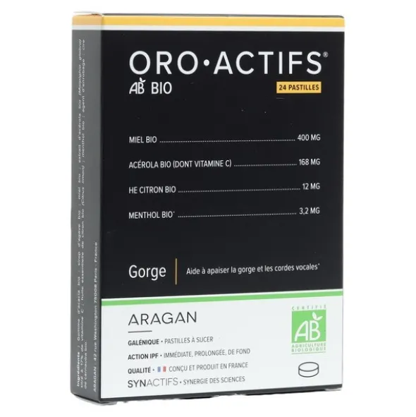 Aragan Oro Actifs bio pastilles