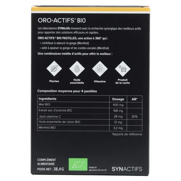Aragan Oro Actifs bio pastilles