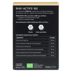 Aragan Rhin Actifs bio gélules