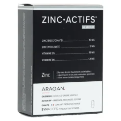 Aragan Zinc Actifs gélules