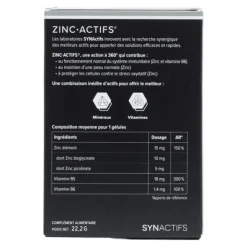 Aragan Zinc Actifs gélules