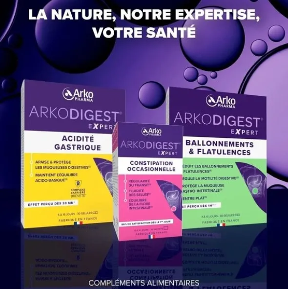 Arkodigest Expert Ballonnements et Flatulences gélules