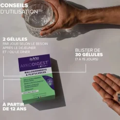 Arkodigest Expert Ballonnements et Flatulences gélules