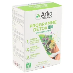 Arkofluides programme Détox Bio ampoules