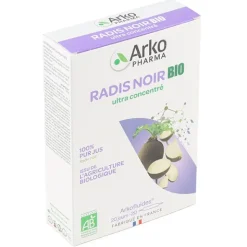 Arkofluides Radis noir bio ampoules
