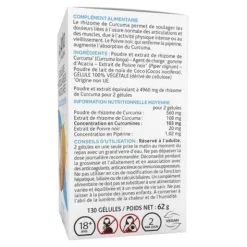 Arkogélules curcuma pipérine gélules