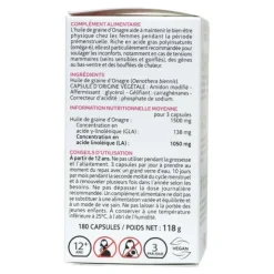 Arkogélules huile d'onagre capsules