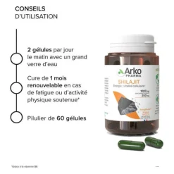 Arkogélules Shilajit gélules