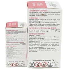 Arkogélules Vigne rouge Bio gélules