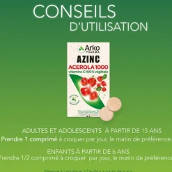 Arkopharma Acérola 1000 végétal Comprimés à croquer