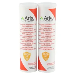 Arkopharma Acérola 1000 + Vit D3 comprimés effervescents