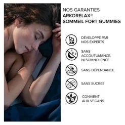 Arkorelax Sommeil Fort gummies mélatonine