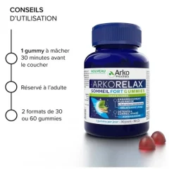 Arkorelax Sommeil Fort gummies mélatonine