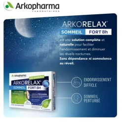 Arkorelax sommeil fort 8 heures comprimés