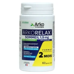 Arkorelax Sommeil Mélatonine 1,9 mg gélules