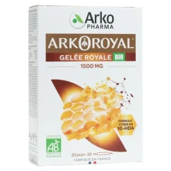 Arkoroyal gelée royale Bio 1500 mg ampoules