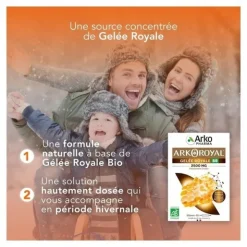 Arkoroyal Gelée royale Bio 2500 mg ampoules