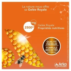 Arkoroyal Gelée royale Bio 2500 mg ampoules