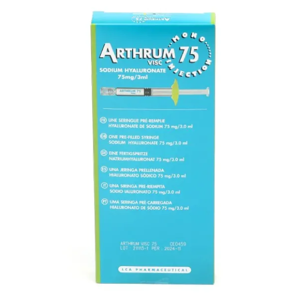 Arthrum 75 mg/3 ml solution injectable seringue