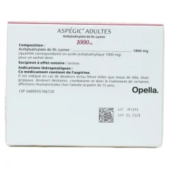 Aspégic 1000 Adulte sachet