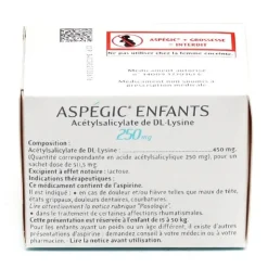 Aspégic 250 mg enfants sachet