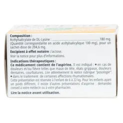 Aspégic 100 mg nourrisson sachet