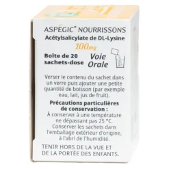 Aspégic 100 mg nourrisson sachet