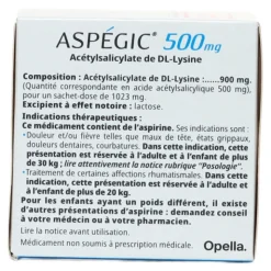 Aspégic 500 mg sachet
