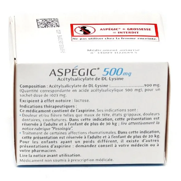 Aspégic 500 mg sachet