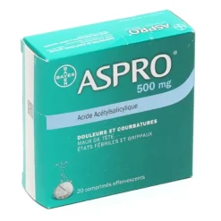 Aspro 500 mg comprimé effervescent