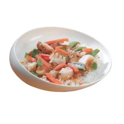 Assiette ronde à rebord incliné diamètre 20 cm
