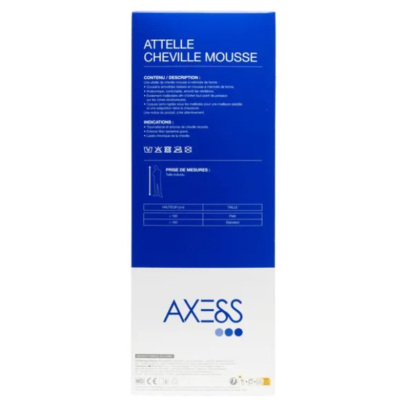 Attelle cheville mousse Axess Orliman