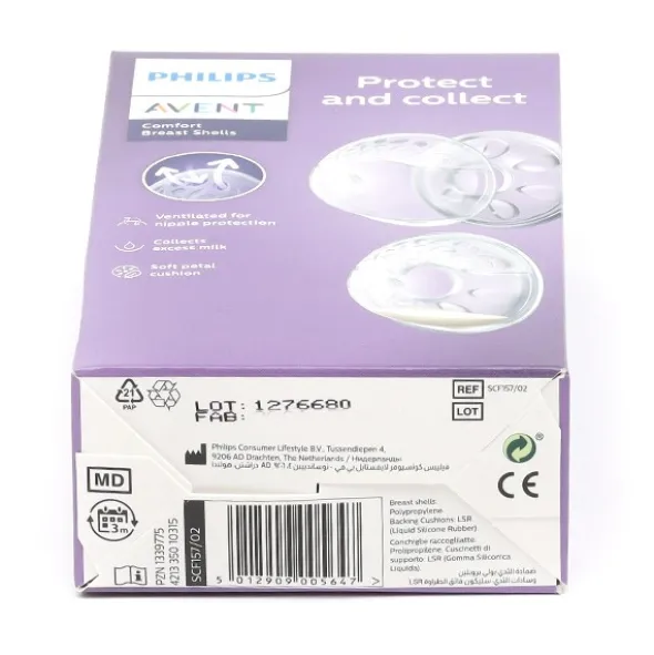 Avent coquilles d'allaitement confort