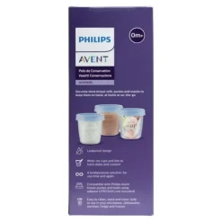 Avent pots de conservation pour lait maternel 180 ml