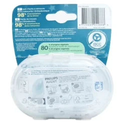 Avent Ultra Air Nightime Sucette anatomique silicone 6-18 mois