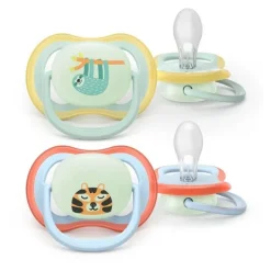 Avent Ultra Air Nightime Sucette anatomique silicone 0-6 mois