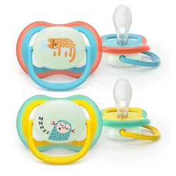 Avent Ultra Air sucette symétrique Nuit +18 mois