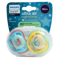 Avent Ultra Air sucette symétrique Nuit +18 mois