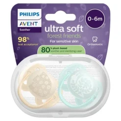 Avent Ultra soft sucette symétrique silicone 0-6 mois