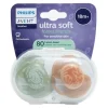 Avent Ultra soft sucette symétrique silicone +18 mois