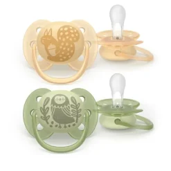 Avent Ultra soft sucette symétrique silicone 6-18 mois