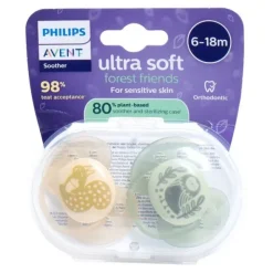 Avent Ultra soft sucette symétrique silicone 6-18 mois