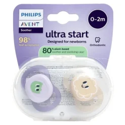 Avent Ultra Start sucette anatomique silicone 0-2 mois